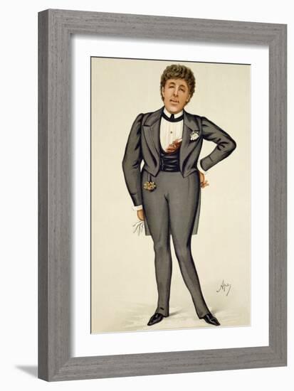 Oscar Wilde (1854-1900) Cartoon from 'Vanity Fair', 1884-Carlo Pellegrini-Framed Giclee Print