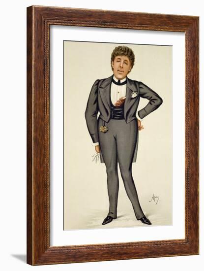 Oscar Wilde (1854-1900) Cartoon from 'Vanity Fair', 1884-Carlo Pellegrini-Framed Giclee Print