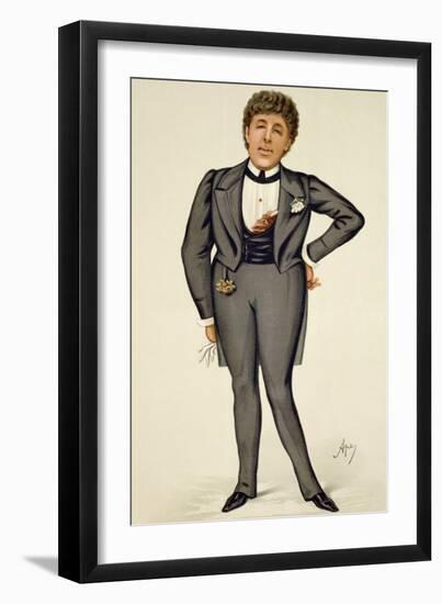 Oscar Wilde (1854-1900) Cartoon from 'Vanity Fair', 1884-Carlo Pellegrini-Framed Giclee Print