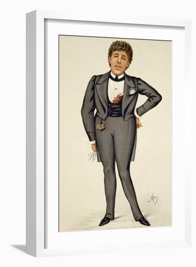 Oscar Wilde (1854-1900) Cartoon from 'Vanity Fair', 1884-Carlo Pellegrini-Framed Giclee Print