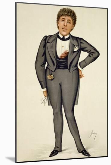 Oscar Wilde (1854-1900) Cartoon from 'Vanity Fair', 1884-Carlo Pellegrini-Mounted Giclee Print