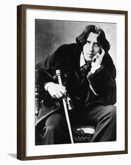 Oscar Wilde, 1882-null-Framed Photographic Print