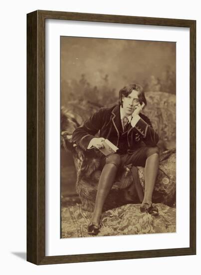 Oscar Wilde, 1882-Napoleon Sarony-Framed Giclee Print