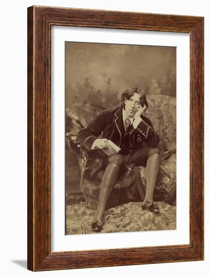 Oscar Wilde, 1882-Napoleon Sarony-Framed Giclee Print