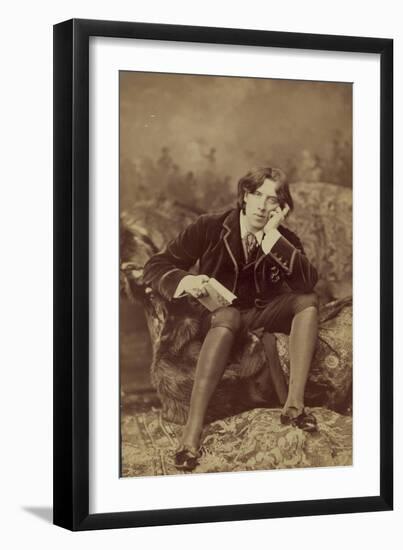 Oscar Wilde, 1882-Napoleon Sarony-Framed Giclee Print