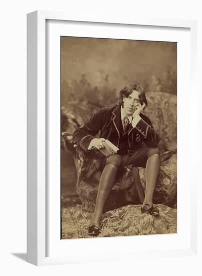 Oscar Wilde, 1882-Napoleon Sarony-Framed Giclee Print