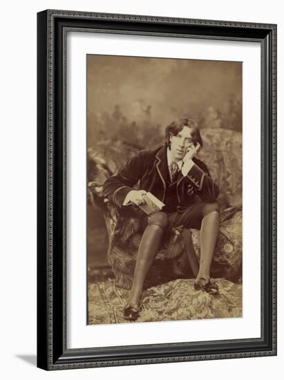 Oscar Wilde, 1882-Napoleon Sarony-Framed Giclee Print