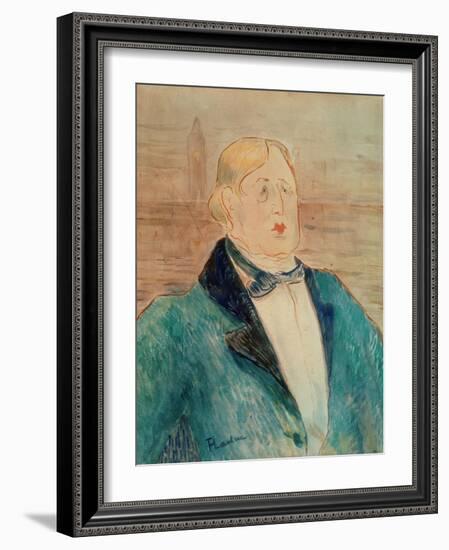 Oscar Wilde, 1895-Henri de Toulouse-Lautrec-Framed Giclee Print