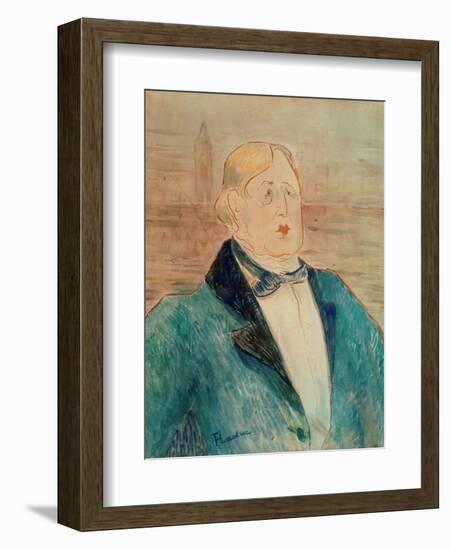 Oscar Wilde, 1895-Henri de Toulouse-Lautrec-Framed Giclee Print