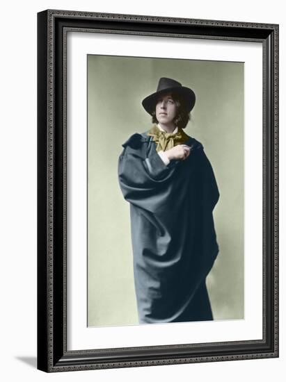 Oscar Wilde, C. 1882 (Photo)-Napoleon Sarony-Framed Giclee Print