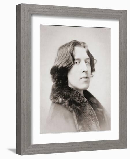 Oscar Wilde, Early 1880S (B/W Photo)-Napoleon Sarony-Framed Giclee Print