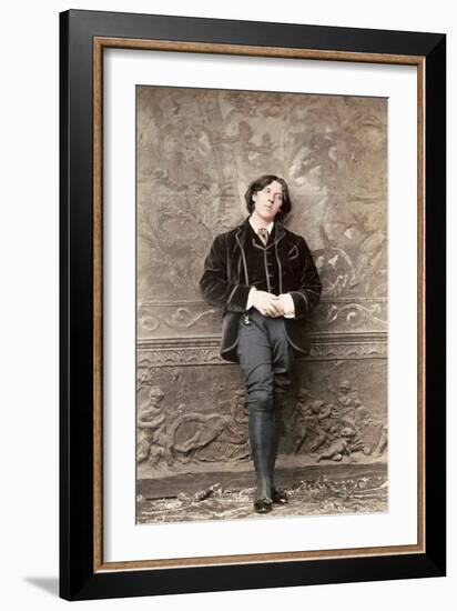 Oscar Wilde, Early 1880S (Photo)-Napoleon Sarony-Framed Giclee Print