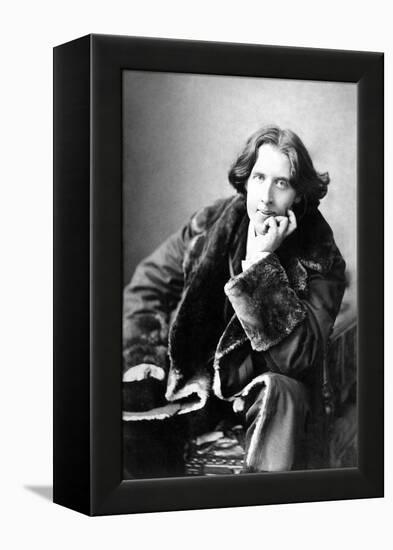 Oscar Wilde in His Favourite Coat, 1882-Napoleon Sarony-Framed Premier Image Canvas