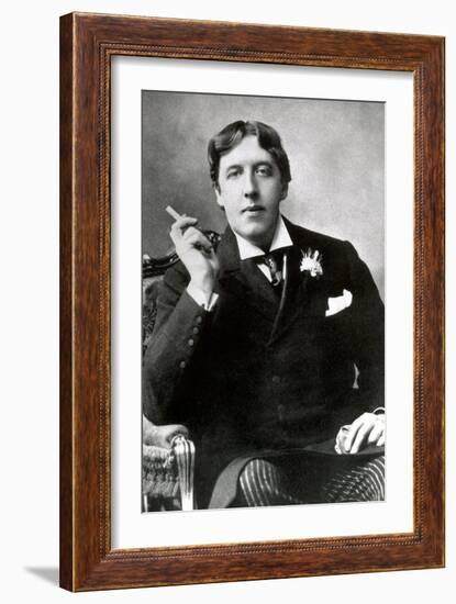 Oscar Wilde, Irish Author-Science Source-Framed Giclee Print