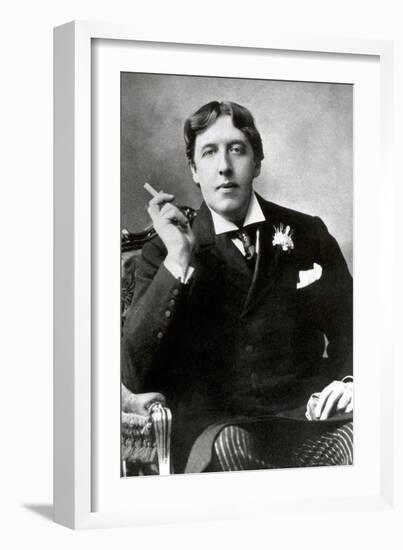 Oscar Wilde, Irish Author-Science Source-Framed Giclee Print