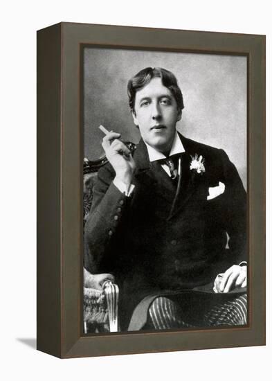 Oscar Wilde, Irish Author-Science Source-Framed Premier Image Canvas