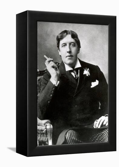 Oscar Wilde, Irish Author-Science Source-Framed Premier Image Canvas