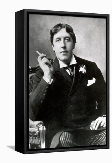 Oscar Wilde, Irish Author-Science Source-Framed Premier Image Canvas