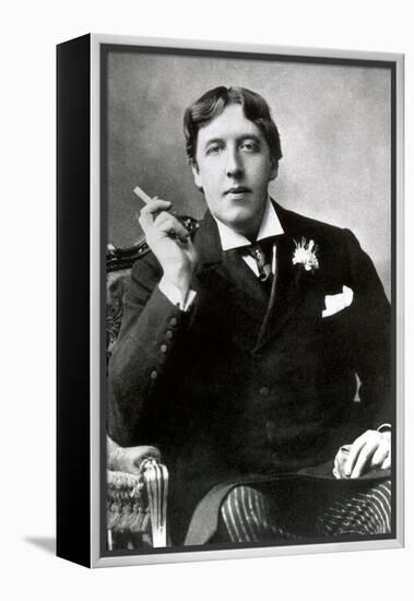 Oscar Wilde, Irish Author-Science Source-Framed Premier Image Canvas