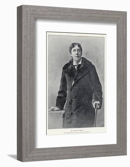 Oscar Wilde, Irish Writer and Playwright-null-Framed Photographic Print