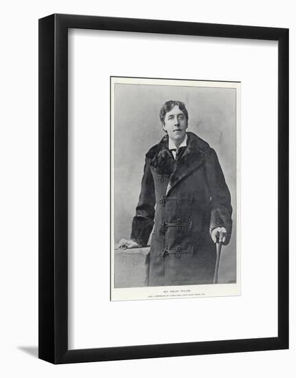 Oscar Wilde, Irish Writer and Playwright-null-Framed Photographic Print