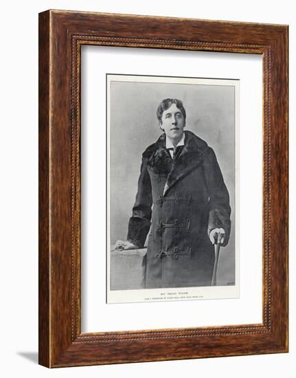 Oscar Wilde, Irish Writer and Playwright-null-Framed Photographic Print