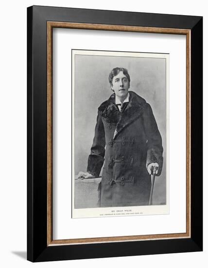 Oscar Wilde, Irish Writer and Playwright-null-Framed Photographic Print