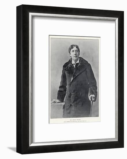 Oscar Wilde, Irish Writer and Playwright-null-Framed Photographic Print