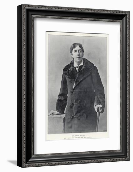 Oscar Wilde, Irish Writer and Playwright-null-Framed Photographic Print