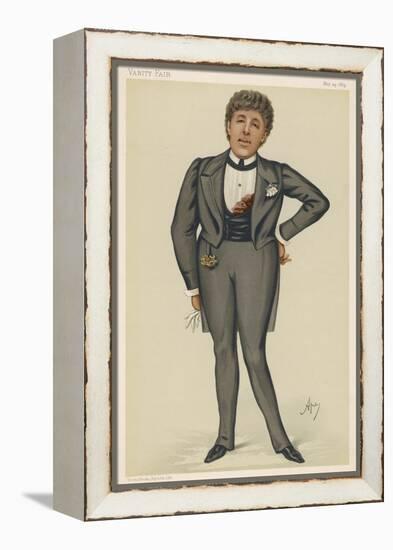 Oscar Wilde Playwright and Dandy-Carlo Pellegrini-Framed Stretched Canvas