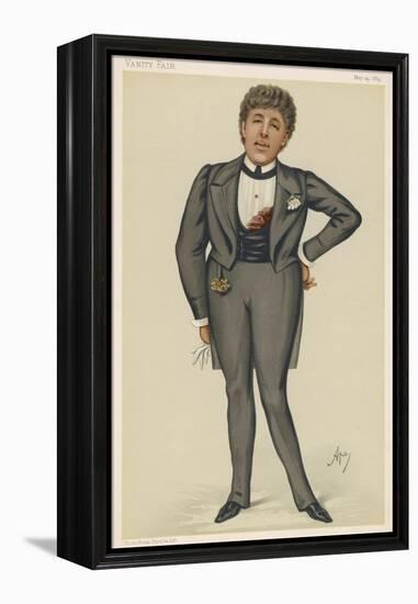 Oscar Wilde Playwright and Dandy-Carlo Pellegrini-Framed Stretched Canvas