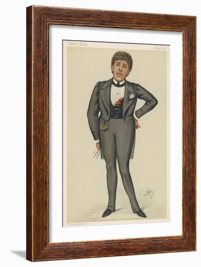 Oscar Wilde Playwright and Dandy-Carlo Pellegrini-Framed Art Print