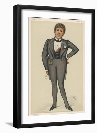 Oscar Wilde Playwright and Dandy-Carlo Pellegrini-Framed Art Print