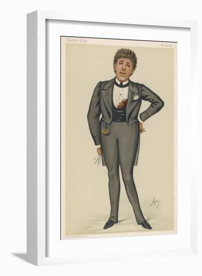 Oscar Wilde Playwright and Dandy-Carlo Pellegrini-Framed Art Print