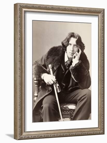 Oscar Wilde-Napoleon Sarony-Framed Photographic Print