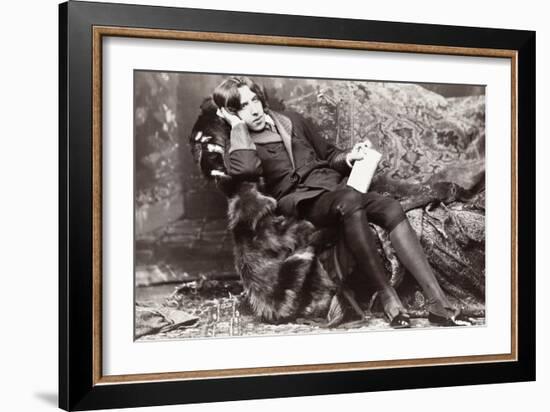 Oscar Wilde-Napoleon Sarony-Framed Photographic Print