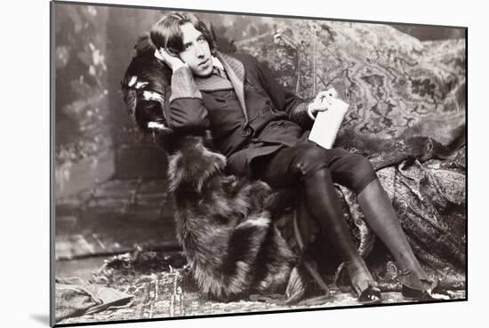 Oscar Wilde-Napoleon Sarony-Mounted Photographic Print