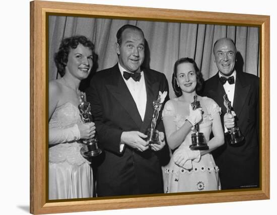 Oscar Winners Mercedes McCambridge and Dean Jagger During 22nd Annual Academy Awards-Ed Clark-Framed Premier Image Canvas