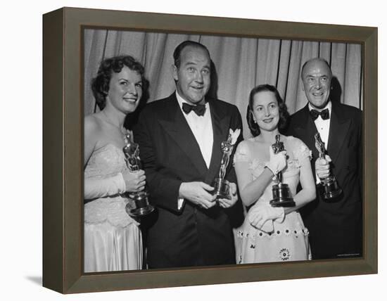 Oscar Winners Mercedes McCambridge and Dean Jagger During 22nd Annual Academy Awards-Ed Clark-Framed Premier Image Canvas