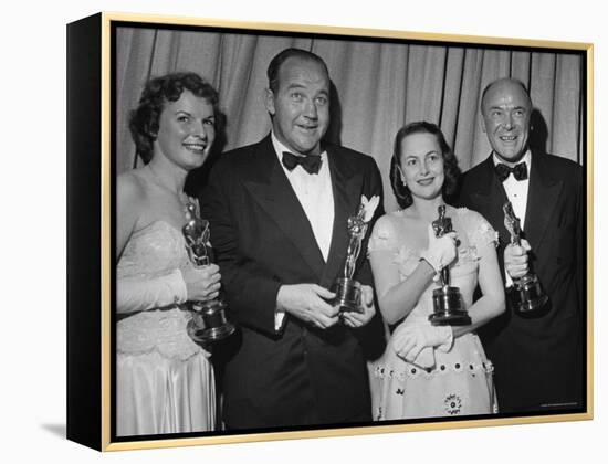 Oscar Winners Mercedes McCambridge and Dean Jagger During 22nd Annual Academy Awards-Ed Clark-Framed Premier Image Canvas