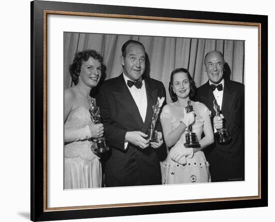 Oscar Winners Mercedes McCambridge and Dean Jagger During 22nd Annual Academy Awards-Ed Clark-Framed Premium Photographic Print