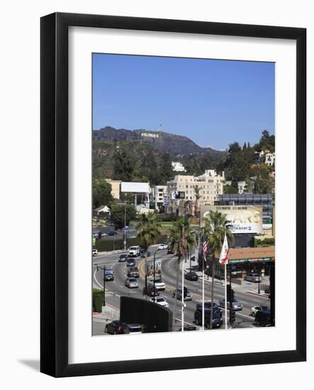 Oscars Billboard, Hollywood Sign, Hollywood, Los Angeles, California-null-Framed Photographic Print