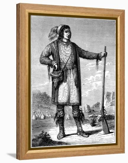 Osceola, Chief of the Seminoles, C1837-George Catlin-Framed Premier Image Canvas