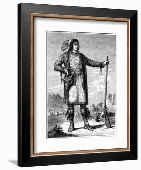 Osceola, Chief of the Seminoles, C1837-George Catlin-Framed Giclee Print