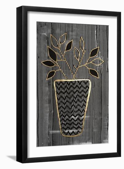 Oscillate Floral II-Vanna Lam-Framed Art Print