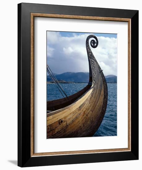 Oseberg Replica Viking Ship, Norway-David Lomax-Framed Photographic Print