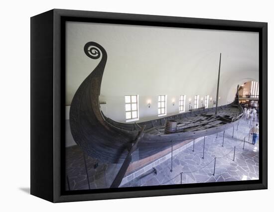 Oseberg Viking Ship Excavated From Oslofjord, Vikingskipshuset (Viking Ship Museum), Oslo-Christian Kober-Framed Premier Image Canvas