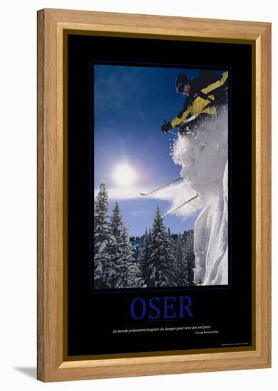 Oser (French Translation)-null-Framed Stretched Canvas