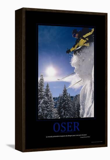 Oser (French Translation)-null-Framed Stretched Canvas