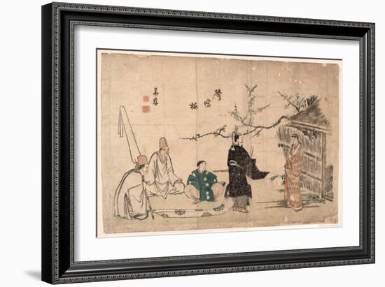 Oshukubai-Kitao Shigemasa-Framed Giclee Print